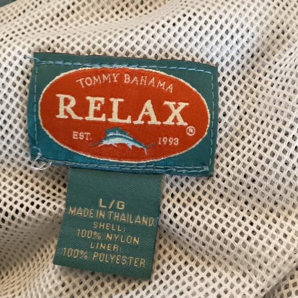 Tommy Bahama Swim Trunks Size‎ Large Marlin Relax Surf Shorts Blue With Pockets - Picture 7 of 7